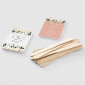 Éventail Floral de pêche et mariage de feuillage (Non-assemblé)