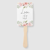 Éventail Floral dit oui aux cartes de robe (Devant)