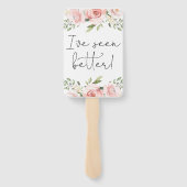 Éventail Floral dit oui aux cartes de robe (Dos)