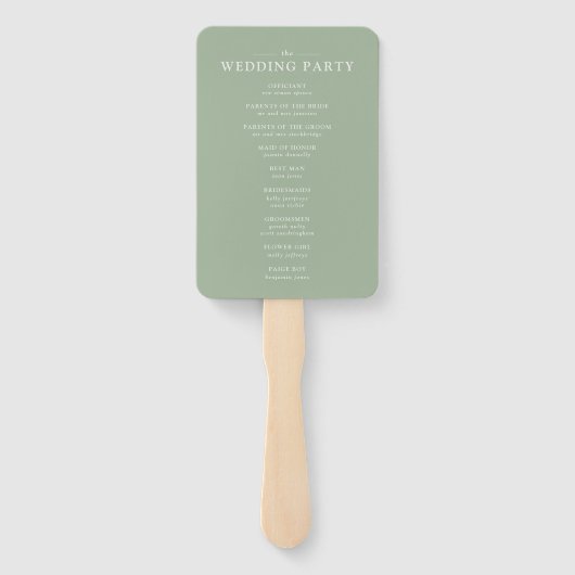 ÉVENTAIL FLORAL FORMEL (Dos)