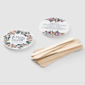 Éventail Floral Grace Wedding Programme (Non-assemblé)