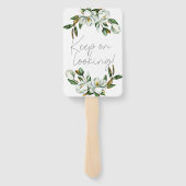 Éventail Floral Rustique Magnolia Blanc Dites Oui À La Robe (Dos)