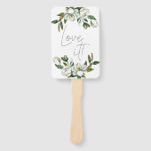 Éventail Floral Rustique Magnolia Blanc Dites Oui À La Robe (Devant)