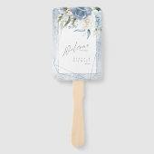 Éventail Floral Sparkles Wedding Party ou Program Bl ID889 (Devant)