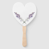 Éventail Floral violet délicat (Dos)