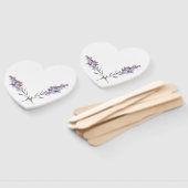 Éventail Floral violet délicat (Non-assemblé)