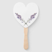 Éventail Floral violet délicat (Devant)