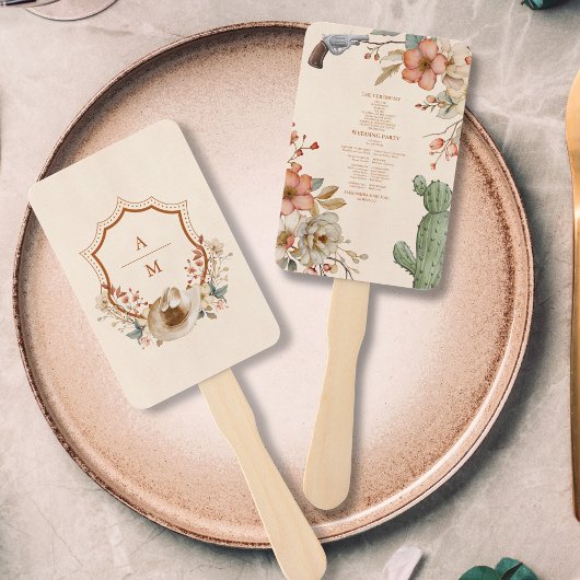 Éventail Floral Western Cowboys Mariage