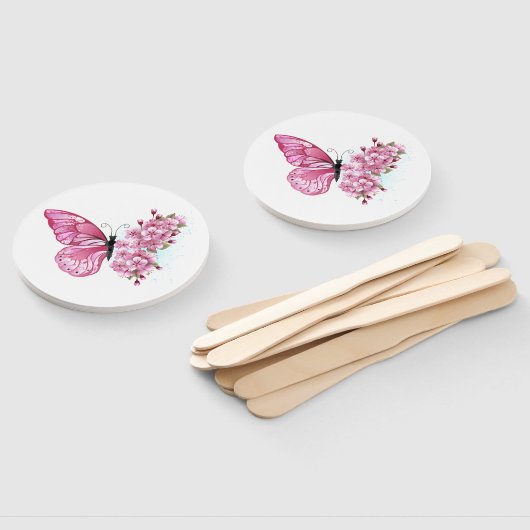 Éventail Flower Butterfly (Non-assemblé)