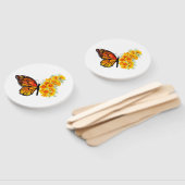 Éventail Flower Butterfly with Yellow California Poppy (Non-assemblé)