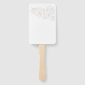 Éventail Flower Corner mariage élégant (Dos)