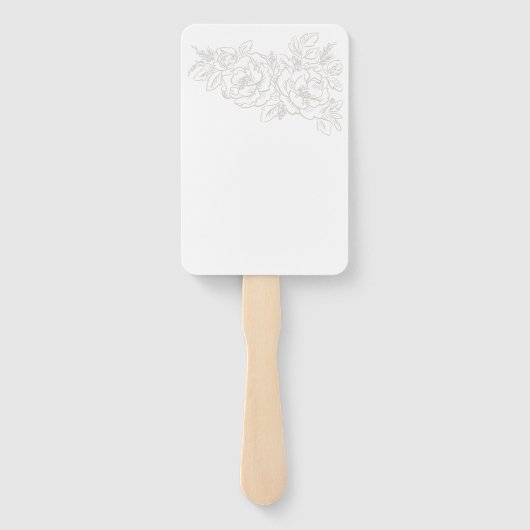 Éventail Flower Corner mariage élégant (Dos)