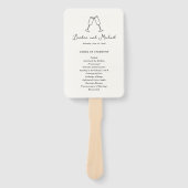 Éventail Flûtes Dessinées à la Main Doodle Programme de Mar (Devant)