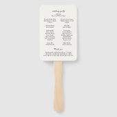 Éventail Flûtes Dessinées à la Main Doodle Programme de Mar (Dos)