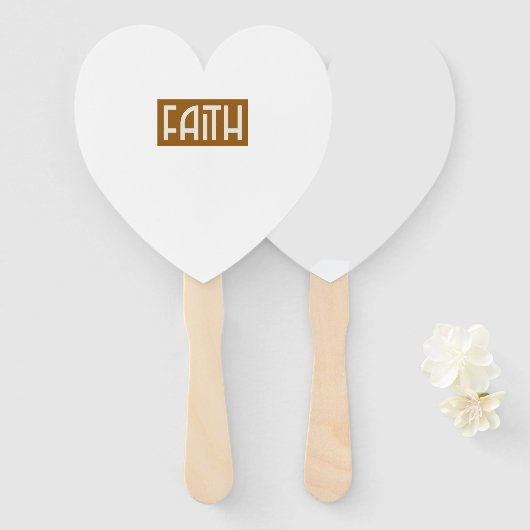 ÉVENTAIL FOI (Devant et derrière)