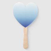 Éventail Fond dégradé bleu minimal (Dos)