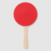 Éventail Fond uni rouge solide (Dos)