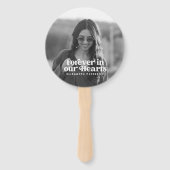 Éventail Forever in our Hearts Simple Photo personnalisée M (Devant)