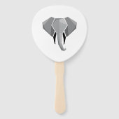 Éventail Formes simples Géométrie Tête d'éléphant (Dos)