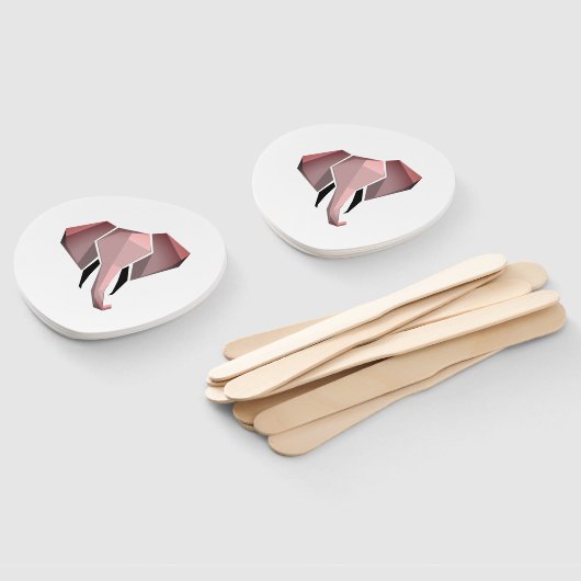 Éventail Formes simples Géométrie Tête d'éléphant (Non-assemblé)