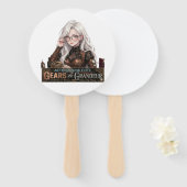 Éventail Fournitures de fête Fille Anime Steampunk - Aether (Devant et derrière)