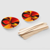 Éventail Fractale Orange Fury (Non-assemblé)
