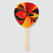 Éventail Fractale Orange Fury (Devant)