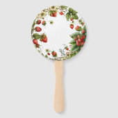 Éventail fraise 1er anniversaire Berry 1er (Dos)