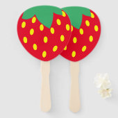 Éventail Fraises (Devant et derrière)