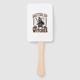 Éventail Frappez les sorcières Vintage Halloween Baseball D