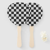 Éventail Freemason À damiers Motif (Devant et derrière)