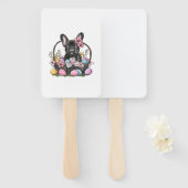 Éventail Frenchie Dog Easter Frenchie Dog Eggs Artwork T-Sh (Devant et derrière)