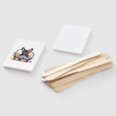 Éventail Frenchie Dog Easter Frenchie Dog Eggs Artwork T-Sh (Non-assemblé)