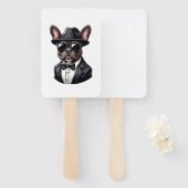 Éventail Frenchie The Gangster (Devant et derrière)