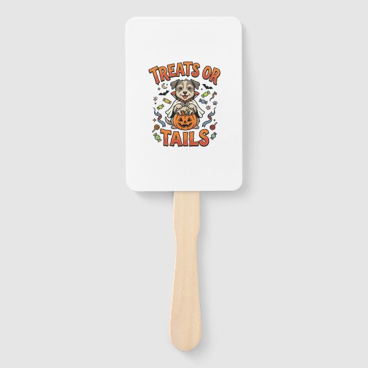 Éventail Friandises pour chien de Halloween méfaits (Devant)