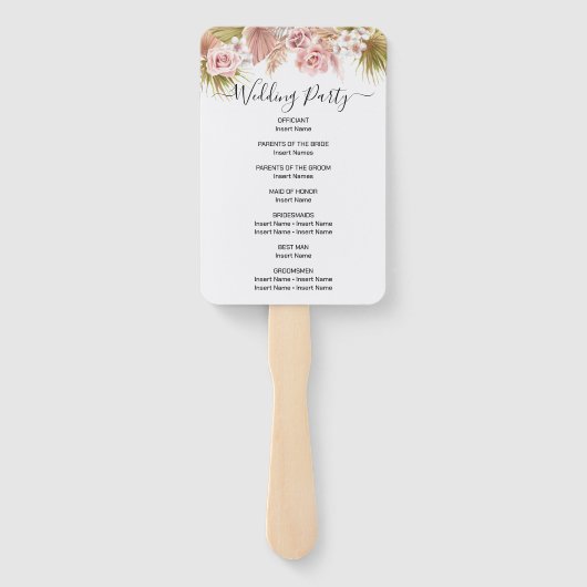 Éventail Frontière florale de Boho (Dos)