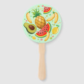 Éventail Fruits d'été frais Motif (Devant)