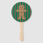 Éventail Fun and Fancy Christmas Gingbread Homme (Dos)