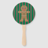 Éventail Fun and Fancy Christmas Gingbread Homme (Devant)