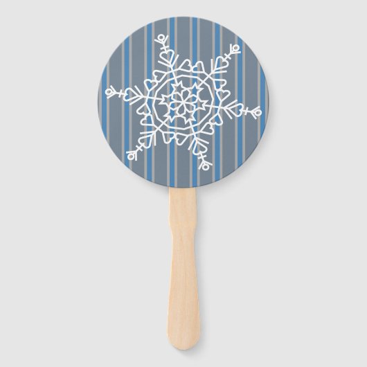 Éventail Fun and Fancy Snowflake (Devant)