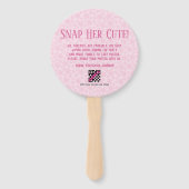 Éventail Fun Baby Girl Photo Collage Personaliz (Dos)