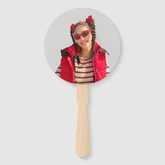 Éventail Fun Personalized Face on a Stick Photo Prop (Devant)
