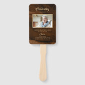 Éventail Funérailles bronze & or Calligraphie Ensemble de v (Devant)