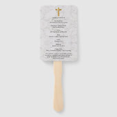 Éventail Funérailles Florales Bleues Célébration du Ventila (Dos)