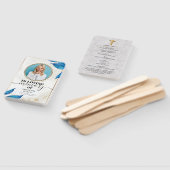 Éventail Funérailles Florales Bleues Célébration du Ventila (Non-assemblé)