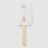 Éventail Funérailles Modernes | Ordre du Service Célébratio (Dos)