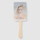 Éventail Funérailles modernes | Ordre du service Photo souv (Devant)