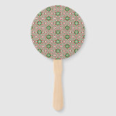 Éventail Funky Trippy Eclectique Boho Noël Kaleidoscope (Dos)