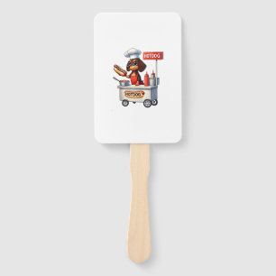 Éventail Funny Dachshund Saucisse Chien Weenie Hotdog Sandw