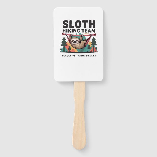 Éventail Funny Sloth Hiking - This funny sloth hiking gift (Devant)